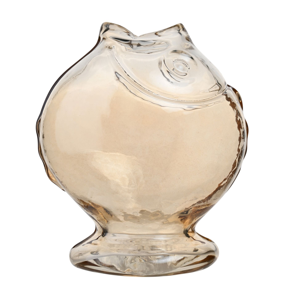 Hestia Glass Fish Vase - Round Shape