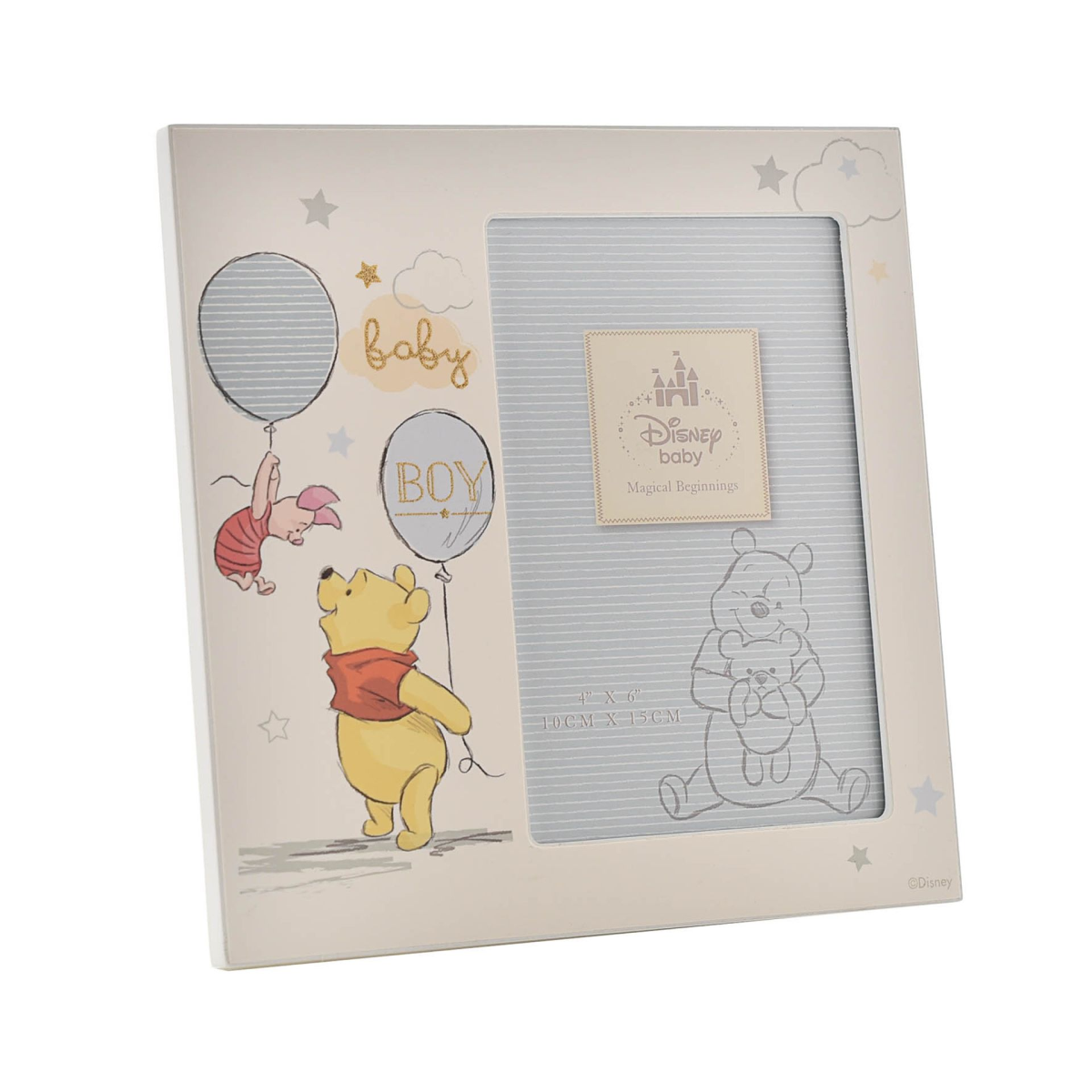 Disney Magical Beginnings Frame 4 x 6 Pooh Baby Boy