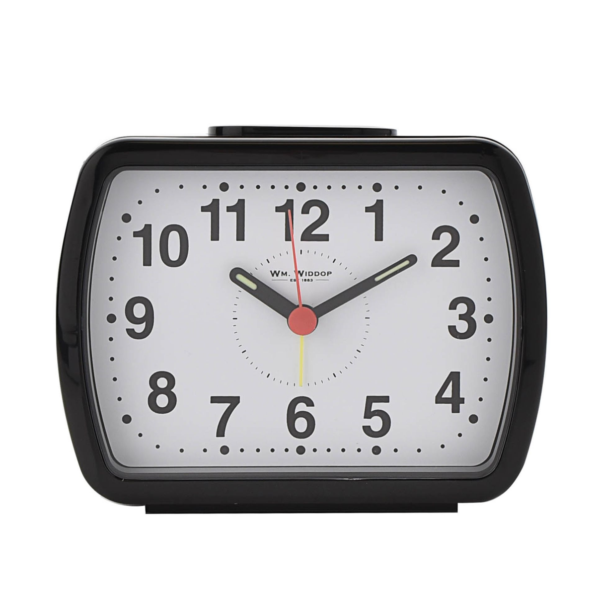 Hometime Qtz Alarm Bell Oblong Black