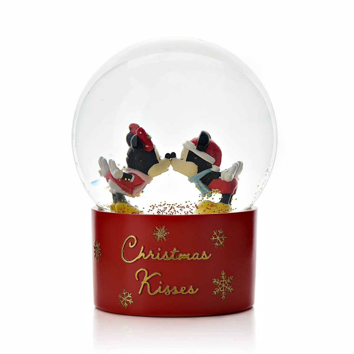 Disney Mickey & Minnie Snowglobe Christmas Kisses