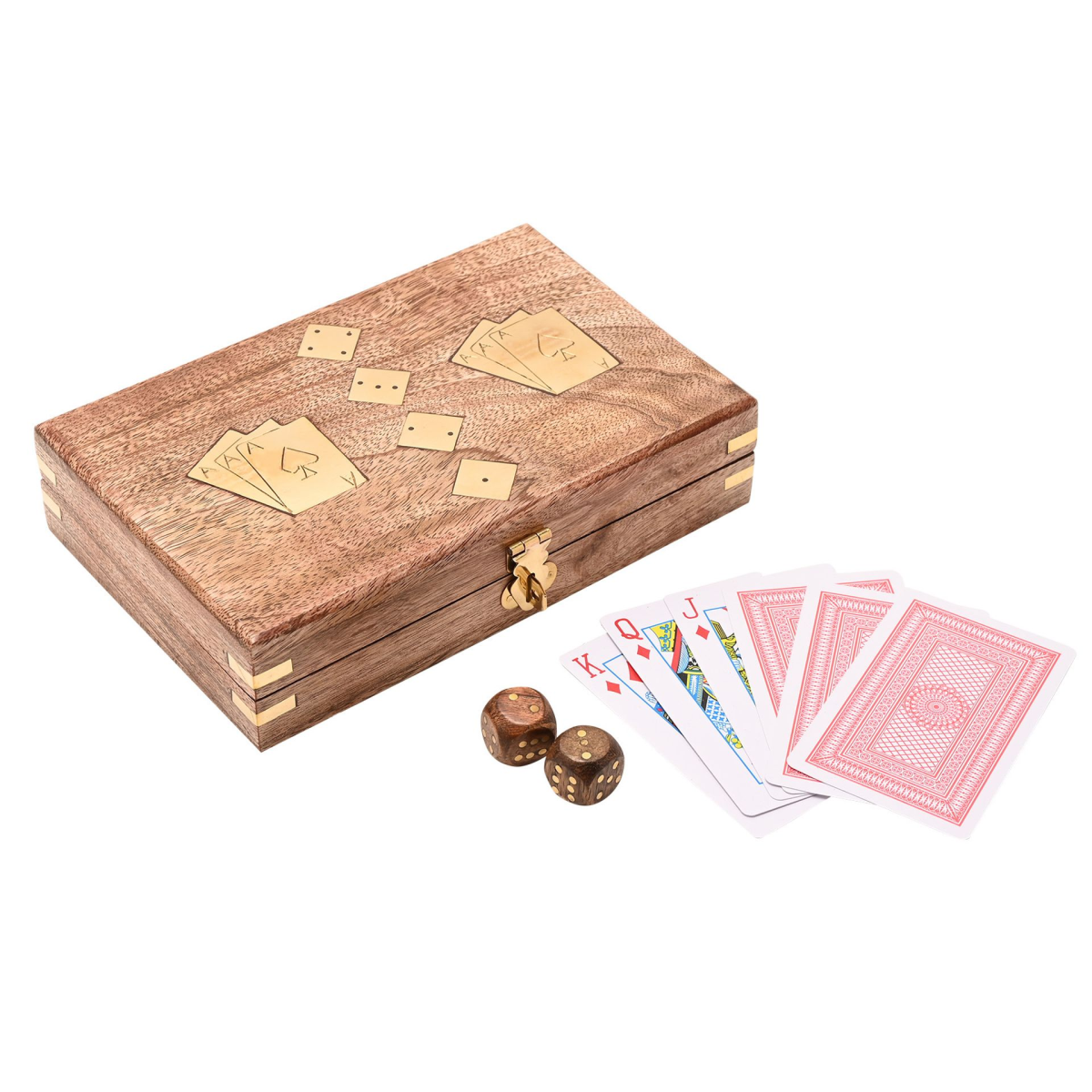 Harvey Makin Wooden Games Set - Cards with Dice