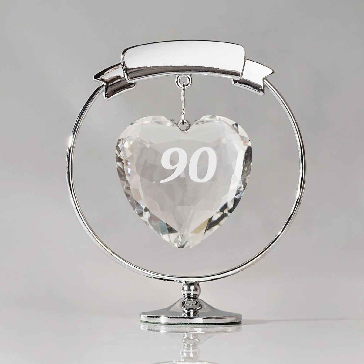 Crystocraft Freestand Crystal Heart - 90