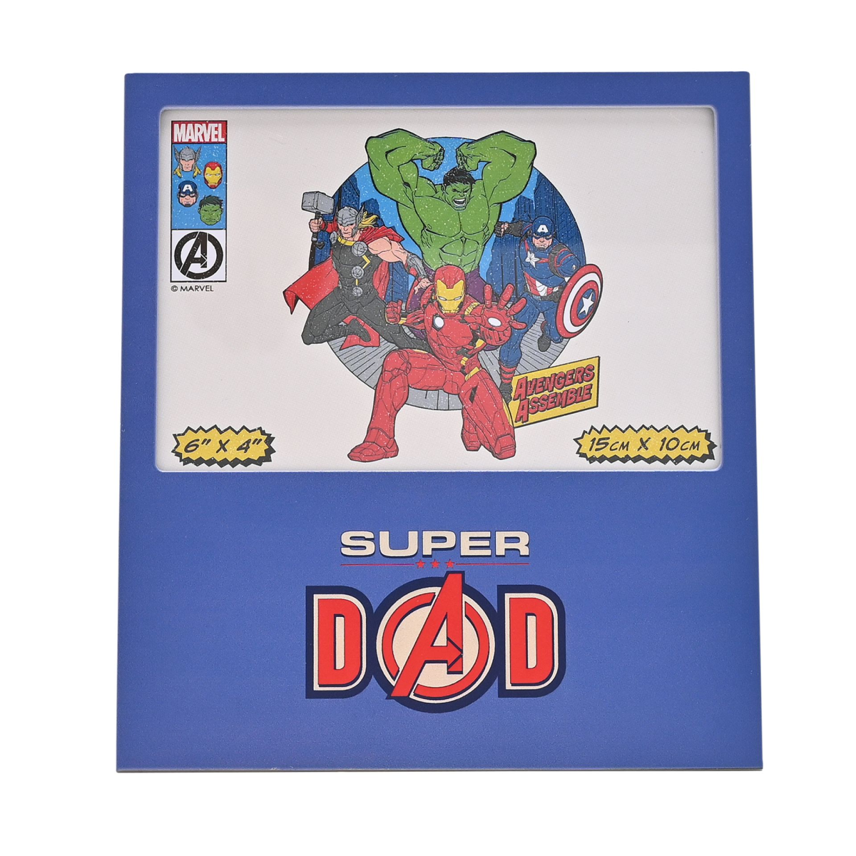 Marvel Avengers Aluminium Frame 6 x 4 - Super Dad