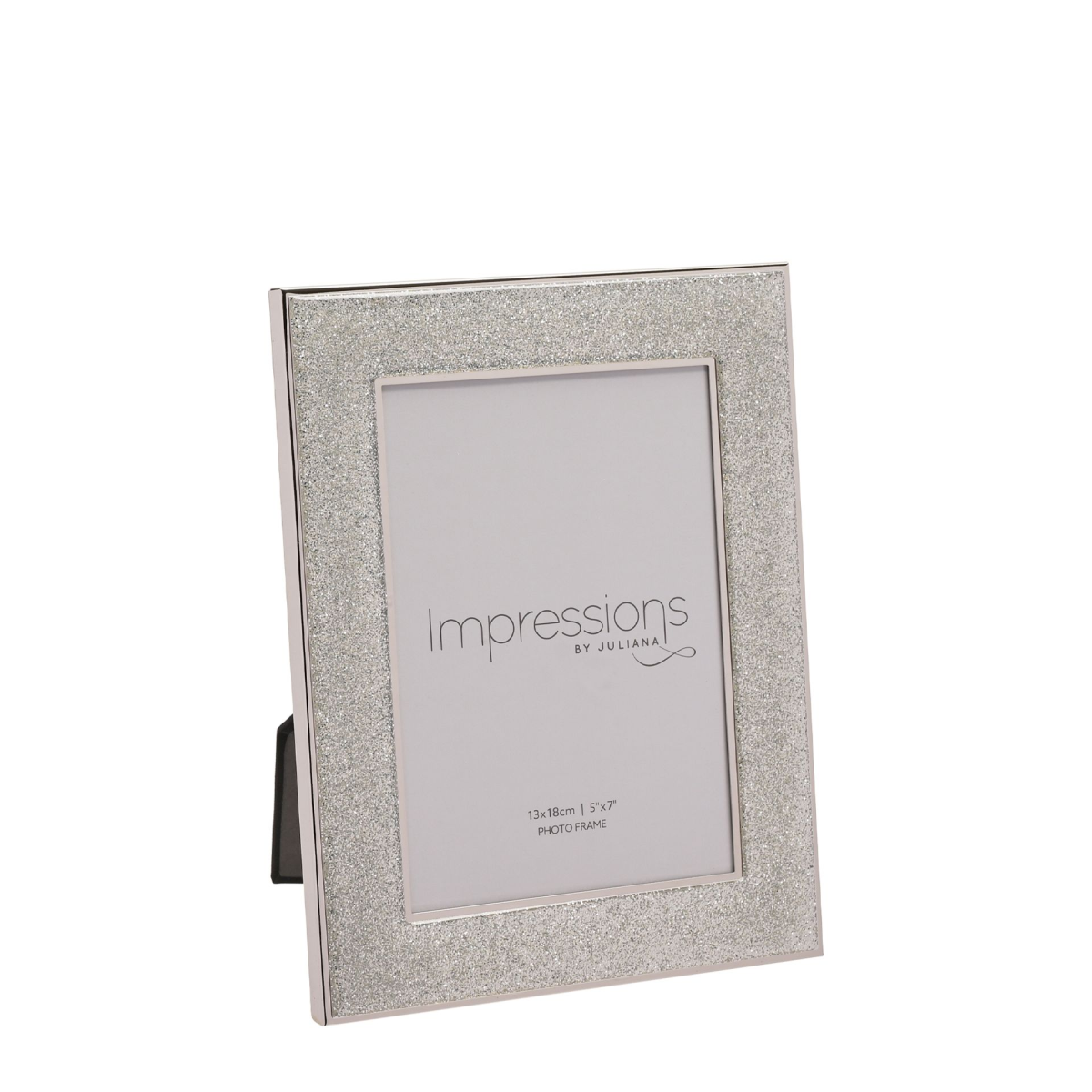 Impressions Silver Col. Photo Frame with Glitter Band 5 x7