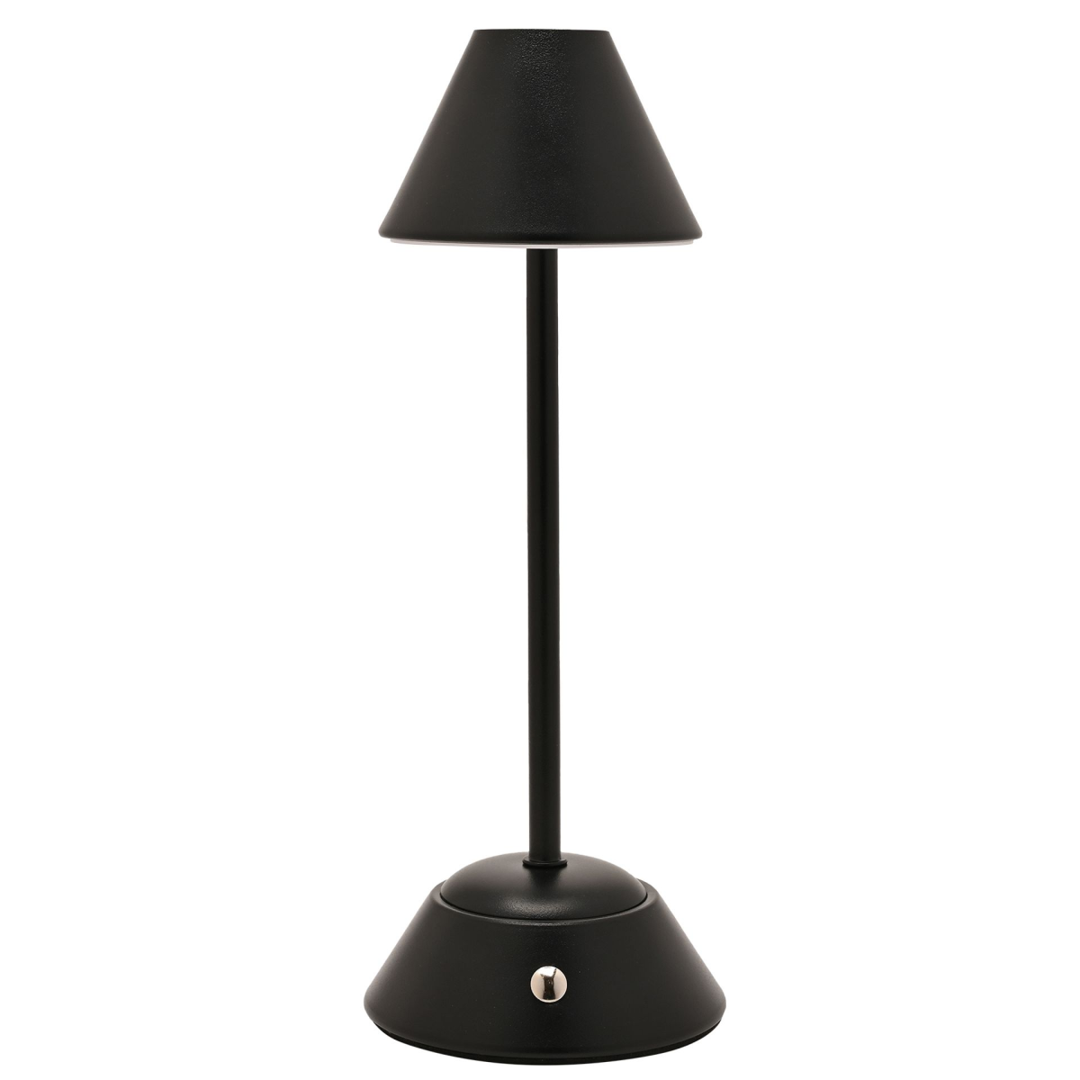 Hestia Matt Black USB LED Touch Table Lamp - Medium