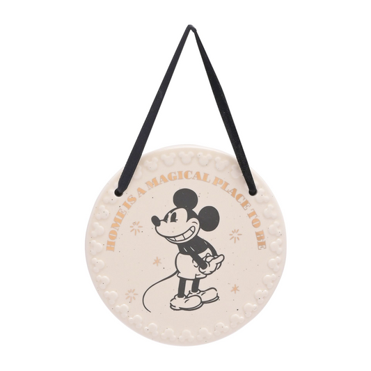 Disney Mickey Ceramic Plaque 'Home'