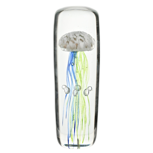 Objets d'art Glass Figurine - Tall Jellyfish Paperweight