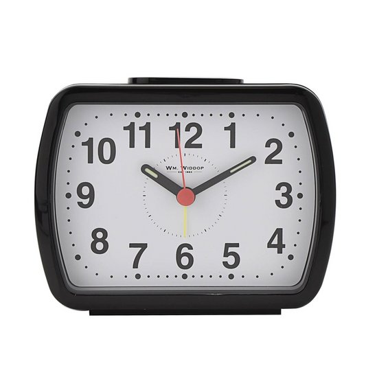 Hometime Qtz Alarm Bell Oblong Black