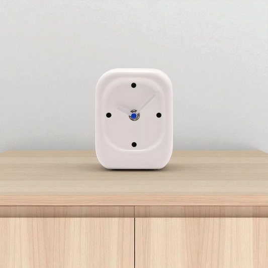 Interval Porcelain Desk Clock - White