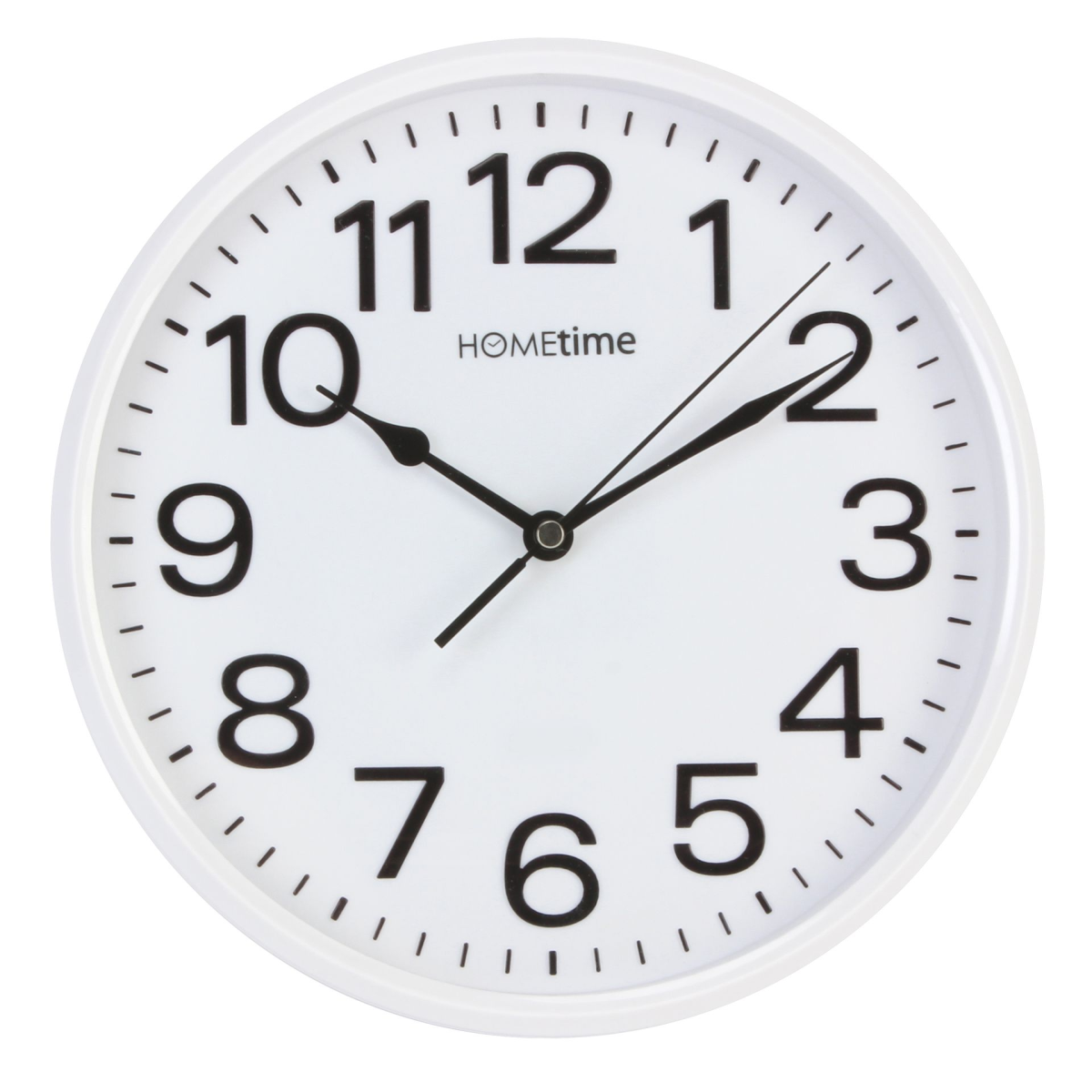 Hometime 10  Wall Clock with Sweep - White