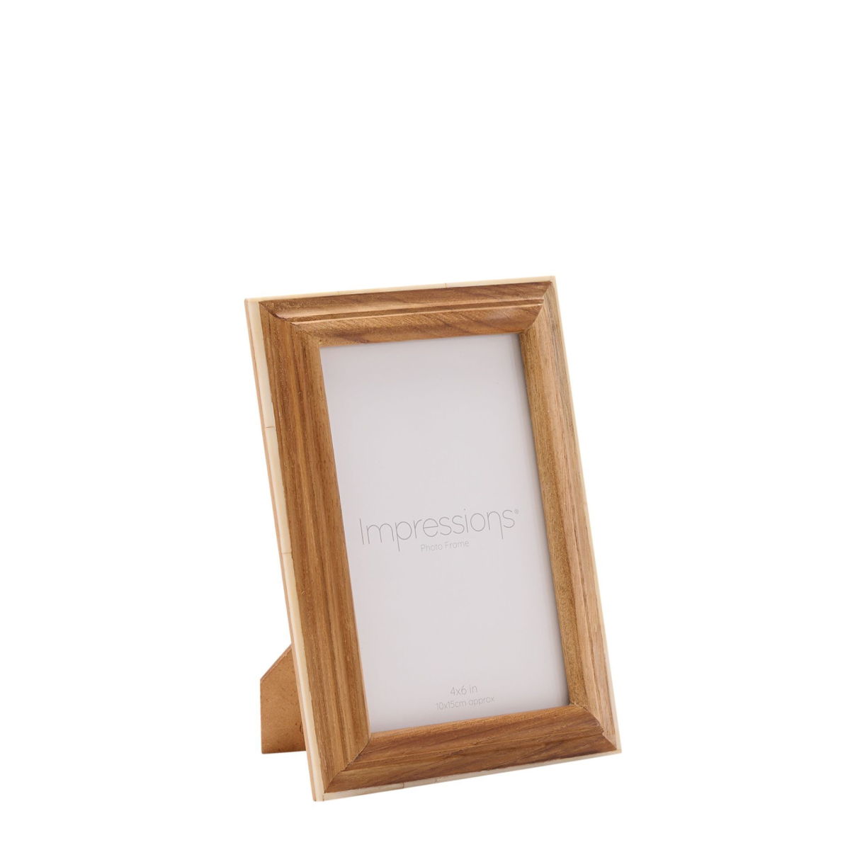 Impressions Wooden Photo Frame with White Trim  4  x 6