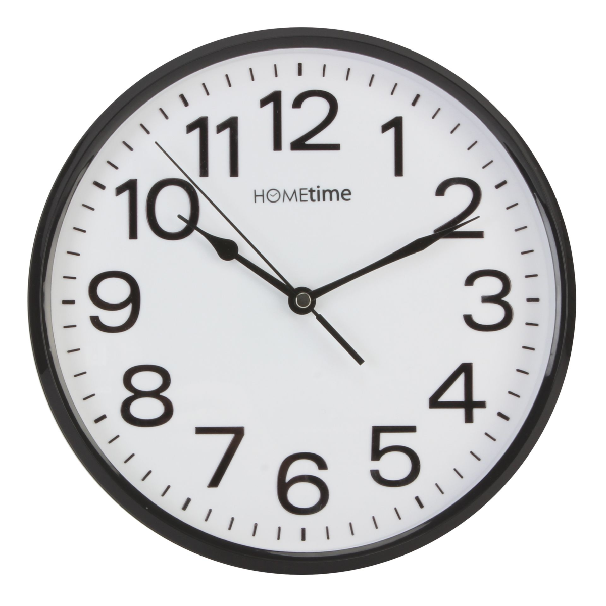 Hometime 10  Wall Clock with Sweep - Black