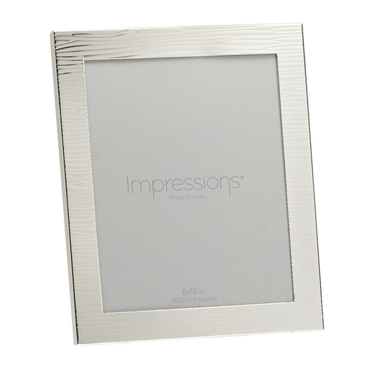 Impressions Ripple Texture Silverplated Frame 8  x 10