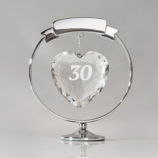 Crystocraft Freestand Crystal Heart  - 30