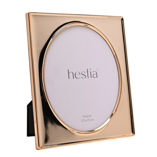 Hestia Gold Tone Steel Photo Frame 8  x 10