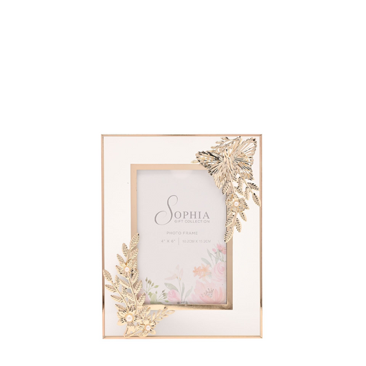 Sophia Classic Gold Butterfly Photo Frame 4  x 6