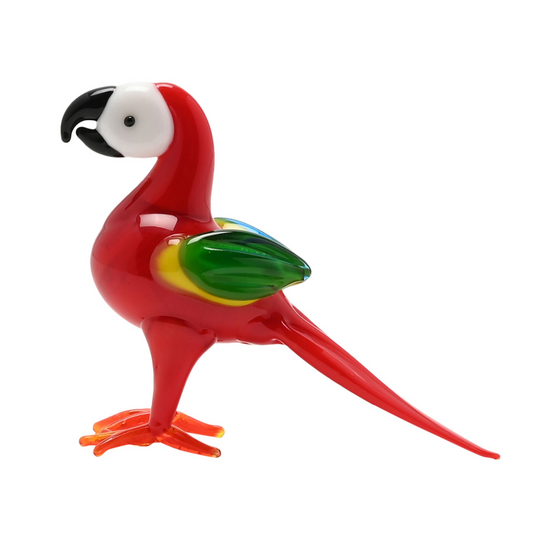 Objets d'art Miniature Glass Figurine - Parrot