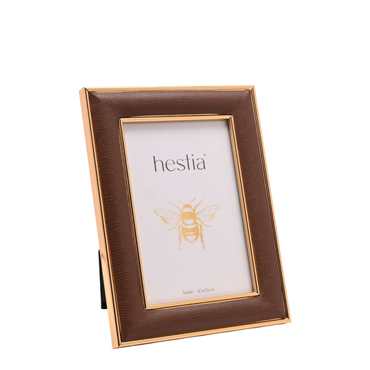Hestia Gold Coloured Photo Frame 4  x 6