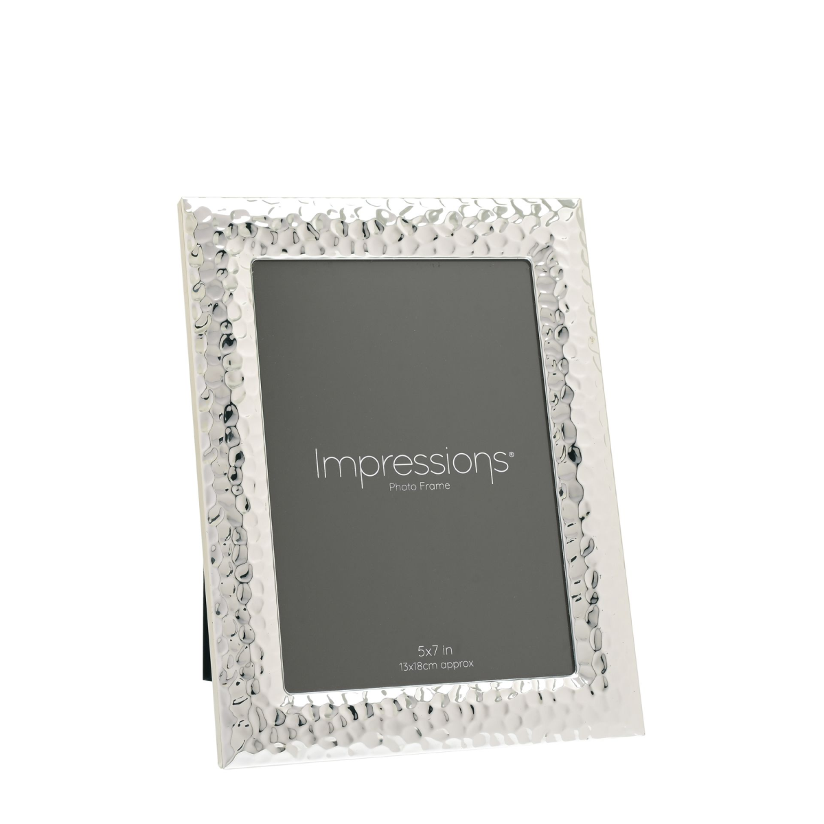 Impressions Silverplated Textured Photo Frame 5  x 7