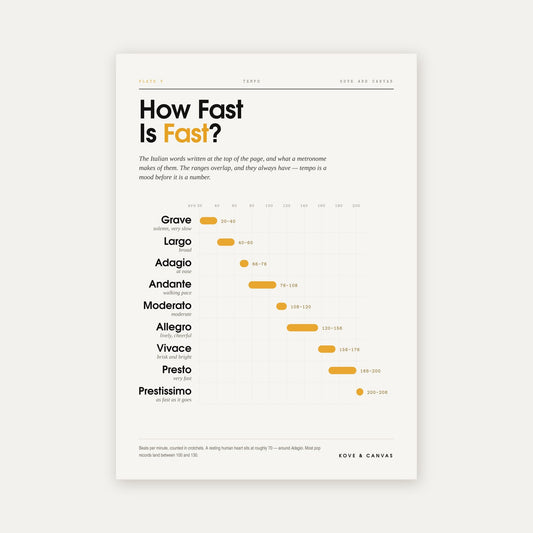 How Fast Is Fast — Tempo Markings Print